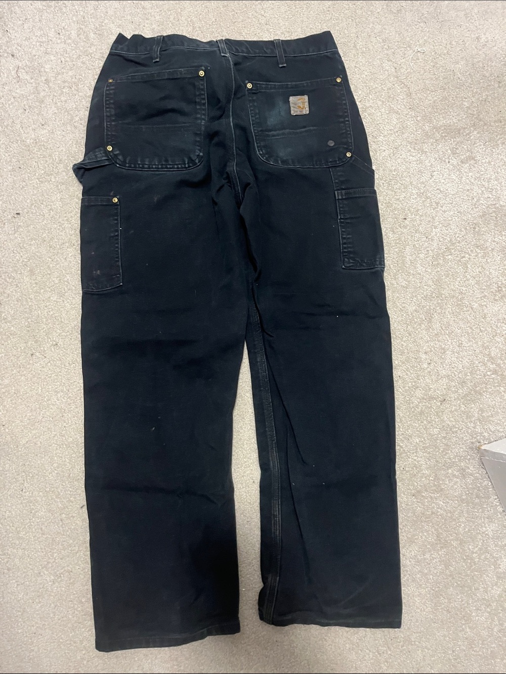 Carhartt B01 Faded Black Double Knee Pants - Genuine Workwear